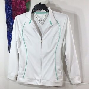 Pebble Beach zip front athletic jacket L